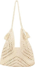 Carica l'immagine nel visualizzatore di Gallery, Borse di paglia da donna, borsa tote grande intrecciata, borsa da spiaggia in paglia, borse a tracolla, borsette, borsette estive, borsa hobo in paglia