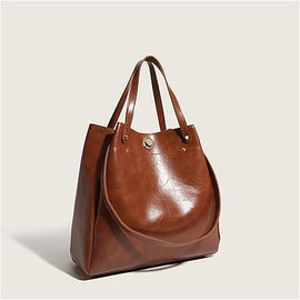 Borsa a mano retrò vintage da donna, borse a secchiello di grande capacità, borsetta a tracolla da donna